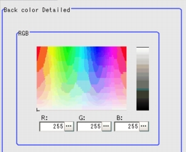 3D Result Display - Back Color Detailed Area