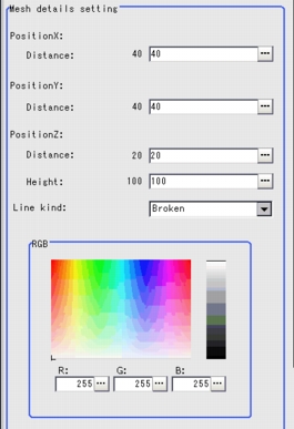 3D Result Display - Mesh Details Setting Area