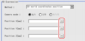 Setting - 3D Expression Area