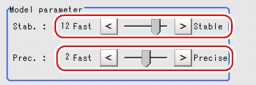 Region Setting - Model Parameter Area