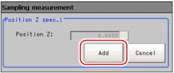 Sampling measurement window