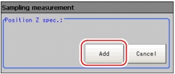 Sampling measurement window