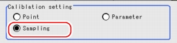 Calibration - Calibration Setting Area