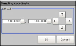 Sampling Coordinate window