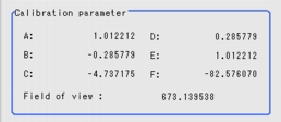 Calibration - Calibration Parameter Area