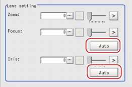 Screen Adjust - Lens Setting Area