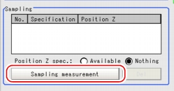 3D Setting (3D Coordinates) - Sampling Area