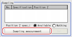 3D Setting (3D Coordinates) - Sampling Area