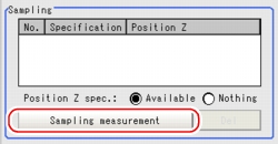 3D Setting (3D Coordinates) - Sampling Area