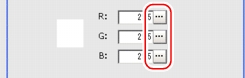 Edge Color - Color setting area