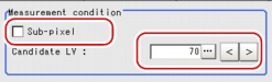 Measurement - Measurement Condition Area