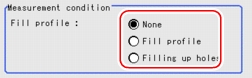 Measurement - Measurement Condition Area