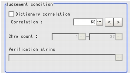 Measurement - Judgement Condition Area