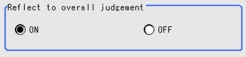 Output Parameter - Reflect to overall judgement area