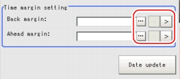 Date Parameter - Time margin setting area