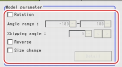 Model - Model Parameter Area