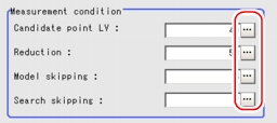 Measurement - Measurement Condition Area