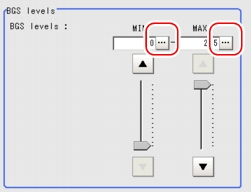 Filtering Parameter - BGS Levels Area