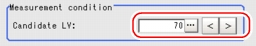 Measurement - Measurement Condition Area