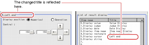 Change Title (Result Display)