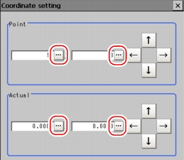 Coordinate Setting Window