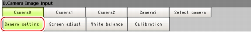 Camera setting