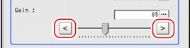 Camera Setting - Camera Condition Setting Area