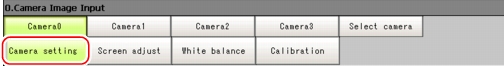Camera setting