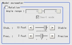 Model - Model parameter area