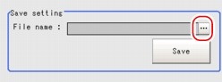 Data Save - Save Setting Area