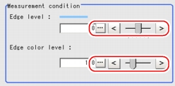 Measurement - Measurement Condition Area