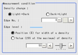 Measurement - Measurement Condition Area