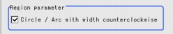 Region Setting - Region Parameter Area