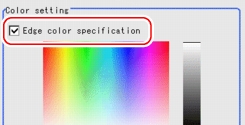 Edge Color - Color setting area