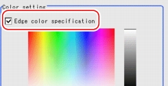 Edge Color - Color setting area