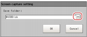 Screen capture setting window