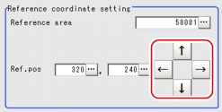 Reference Position - Reference coordinate setting area